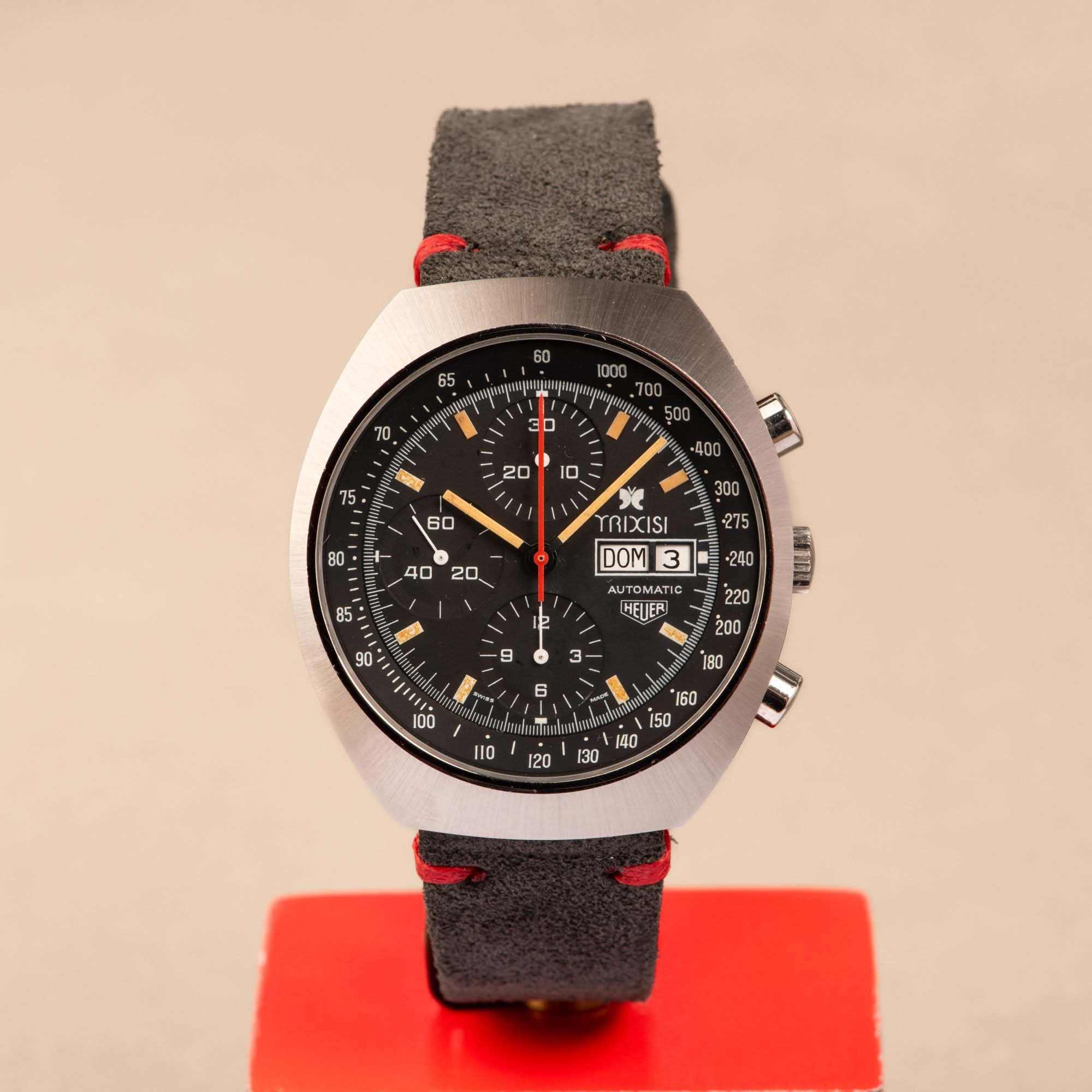 1980's Heuer Montreal Double Signed Dial